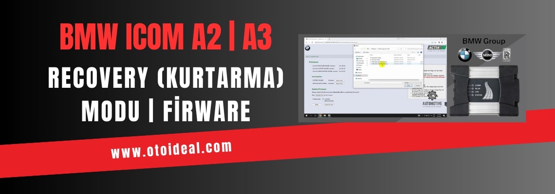BMW ICOM A2/A3 Firmware Güncelleme İşlemi | Cihaz Kurtarma Modunda Nasıl Düzeltilir?