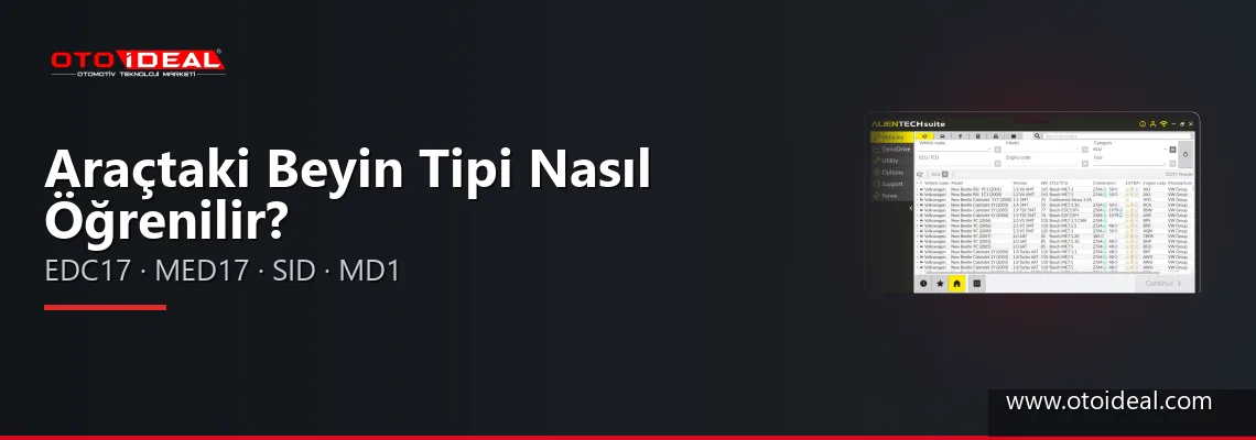 Araçtaki Beyin Tipi Nasıl Öğrenilir? EDC17, MED17, SID ve MD1 ECU Kodları Ne Anlatır