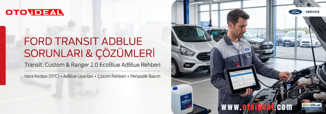 Ford Transit AdBlue Arızaları ve Çözümleri - Transit, Custom ve Ranger 2.0 EcoBlue AdBlue Uyarıları