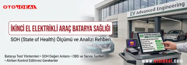 İkinci El Elektrikli Araç Alırken Batarya Sağlığı (SOH) Nasıl Ölçülür? 2026 Batarya Test Rehberi