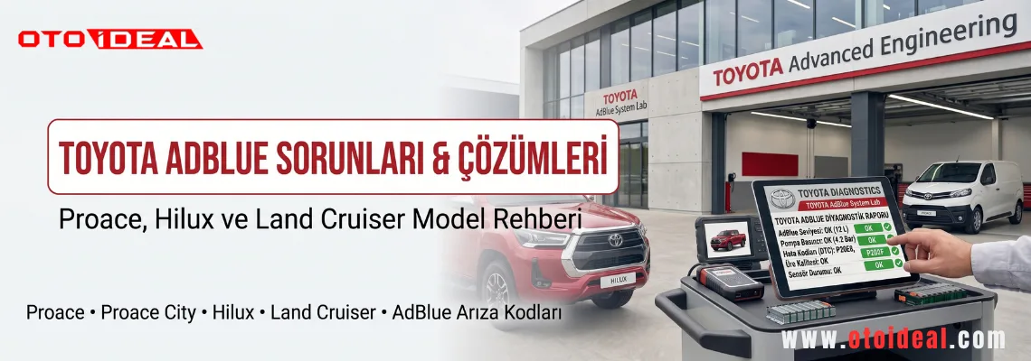 Toyota AdBlue Sistemi Arızaları ve Çözümleri - Proace, Proace City, Hilux ve Land Cruiser'da AdBlue Uyarısı