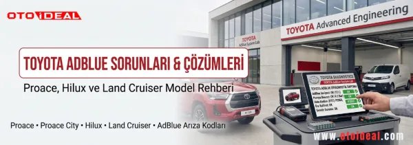 Toyota AdBlue Sistemi Arızaları ve Çözümleri - Proace, Proace City, Hilux ve Land Cruiser'da AdBlue Uyarısı
