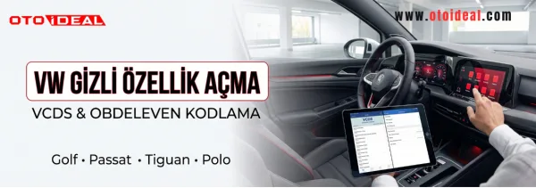 Volkswagen Gizli Özellik Açma: VCDS ve OBDeleven ile Kodlama Rehberi (Golf, Passat, Tiguan, Polo)