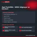 Opel Tech2Win ve GDS2 Arıza Tespit Programı Kurulumu: Tech2Win · GDS2 · SPS (TIS2Web) · MDI Manager — uzaktan kurulum 3